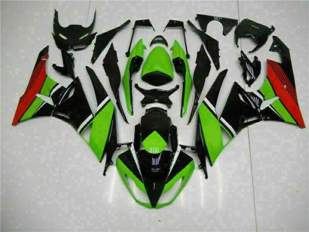 Carenado ZX6R 09-12 - Negro Verde Roja Carenado ZX6R 09-12 - Negro Verde Roja