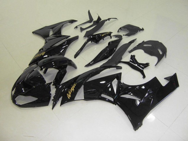 Carenado ZX6R 09-12 - Negro con Oro Pegatinas Carenado ZX6R 09-12 - Negro con Oro Pegatinas
