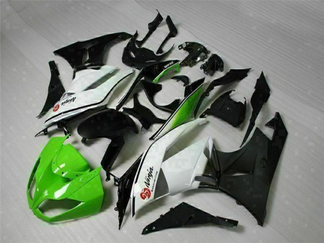 Carenado ZX6R 09-12 - Verde Negro Blanco 25 Carenado ZX6R 09-12 - Verde Negro Blanco 25