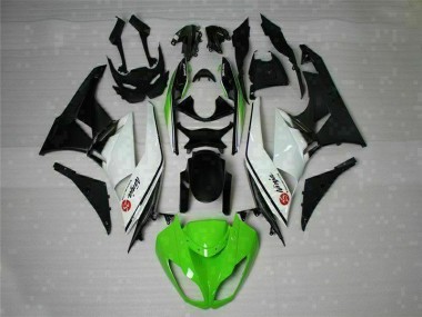 Carenado ZX6R 09-12 - Verde Negro Blanco 25