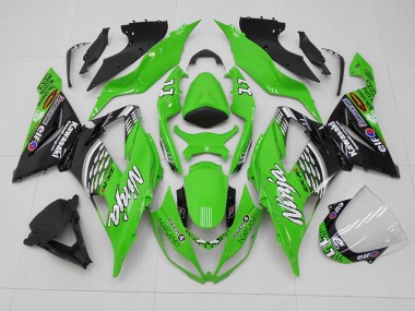 Carenado ZX6R 13-18 - Verde Negro 11