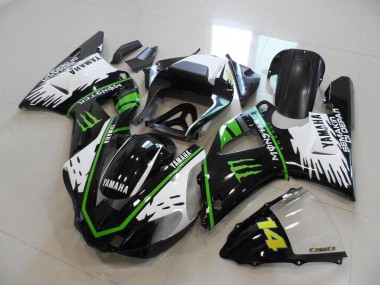 Carenados R1 00-01 - Negro Blanco Verde Monster
