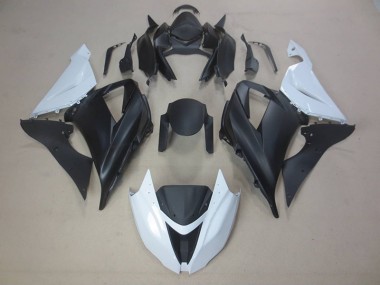 Carrocería ZX6R 13-18 - Negro Blanco