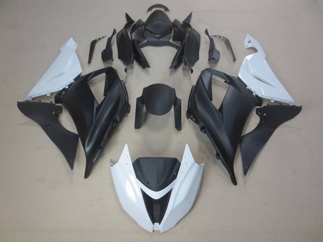 Carrocería ZX6R 13-18 - Negro Blanco Carrocería ZX6R 13-18 - Negro Blanco