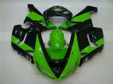 Inyección Kit Carenado ZX6R 05-06 - Verde Negro