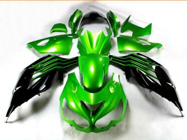 Kit Carenado ZX14R ZZR 1400 12-21 - Negro Verde
