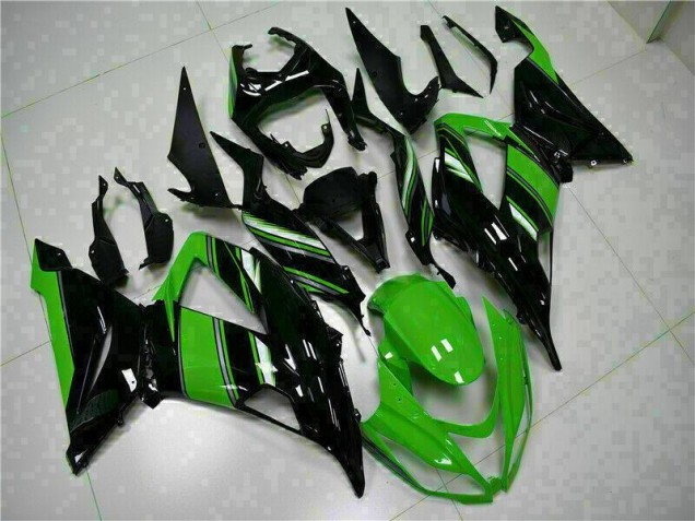 Kit Completo Carenado ZX6R 13-18 - Negro Verde