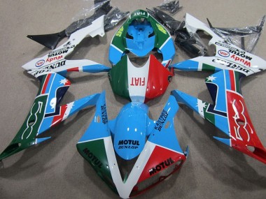 Kits Carenado CBR 1000 RR 04-05 - Azul Rojo Verde Motul