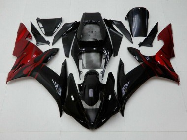Kits Completo Carenado ABS R1 02-03 - Negro Rojo