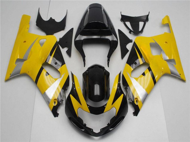 Carenados Moto Suzuki GSXR 600/750 2001-2003 - Amarillo Plata Negro Brillante Fabricantes