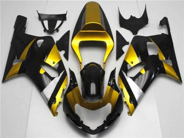 Carenados Moto Suzuki GSXR 600/750 2001-2003 - Oro Plata Negro Brillante Fabricantes