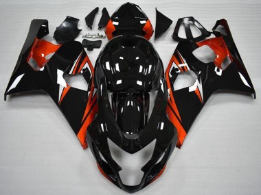 Carenados Moto Suzuki GSXR 600/750 2004-2005 - Negro Brillante Rojo Raya Fabricantes