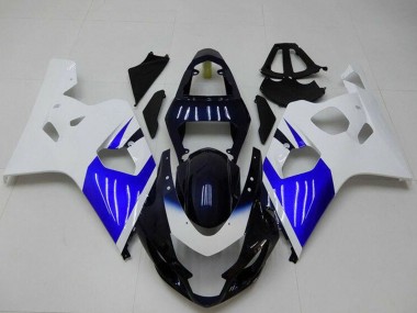 Carenado Moto Suzuki GSXR 600/750 2004-2005 - Blanco Azul Negro Fabricantes