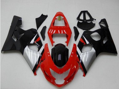 Carenados Moto Suzuki GSXR 600/750 2004-2005 - Rojo Plata Negro Fabricantes