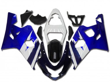Kits Carenado Moto Suzuki GSXR 600/750 2004-2005 - Blanco Azul Negro Fabricantes