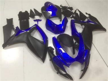 Carenados Moto Suzuki GSXR 600/750 2006-2007 - Azul Negro Mate Fabricantes