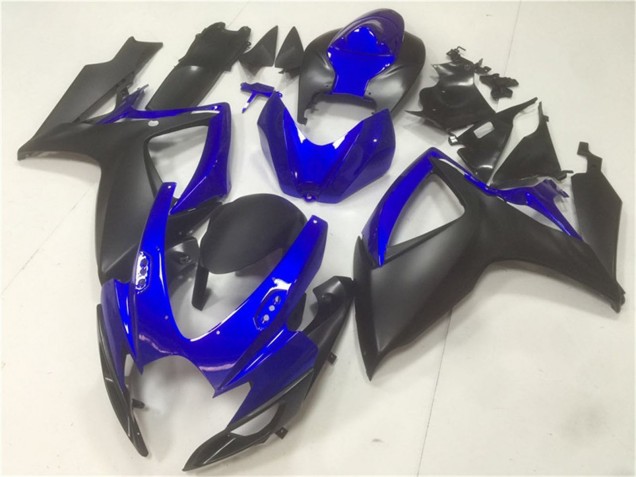 Carenados Moto Suzuki GSXR 600/750 2006-2007 - Azul Negro Mate Fabricantes