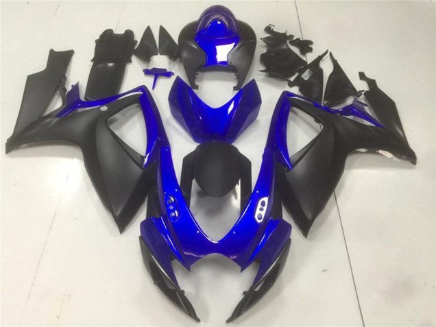 Carenados Moto Suzuki GSXR 600/750 2006-2007 - Azul Negro Mate Fabricantes