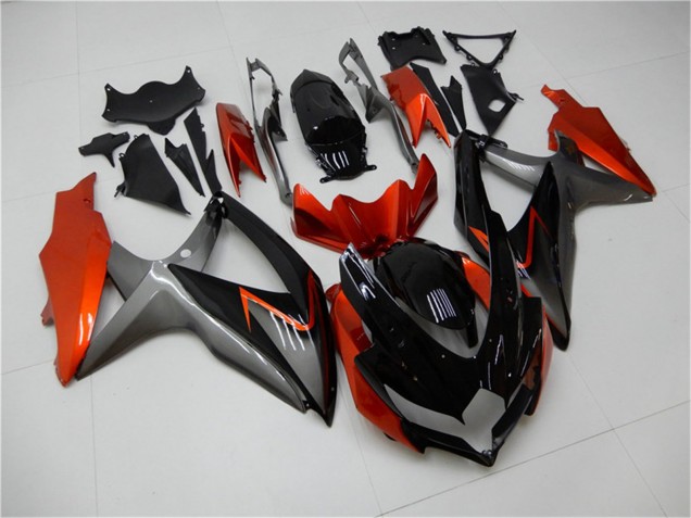 Carenados Moto Suzuki GSXR 600/750 2008-2010 - Naranja Gris Negro Brillante Fabricantes