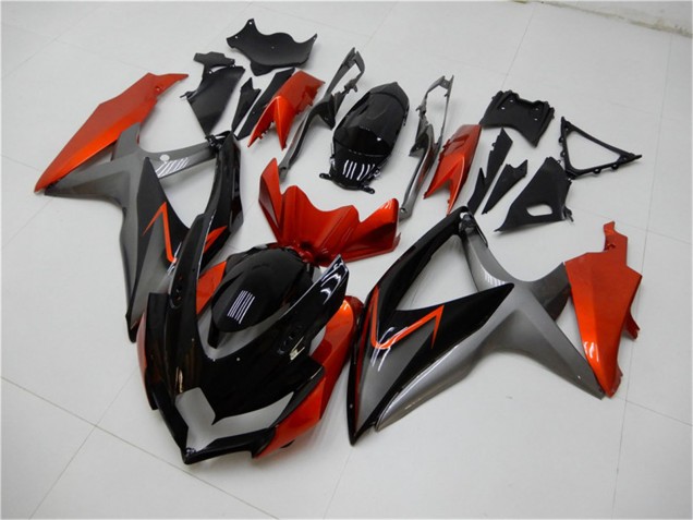 Carenados Moto Suzuki GSXR 600/750 2008-2010 - Naranja Gris Negro Brillante Fabricantes