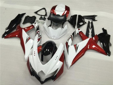 Carenados Moto Suzuki GSXR 600/750 2008-2010 - Blanco Rojo Negro Brillante Fabricantes