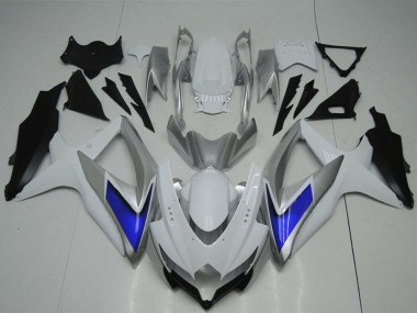 Carenados Moto Suzuki GSXR 600/750 2008-2010 - Plata Blanco Azul Negro Fabricantes