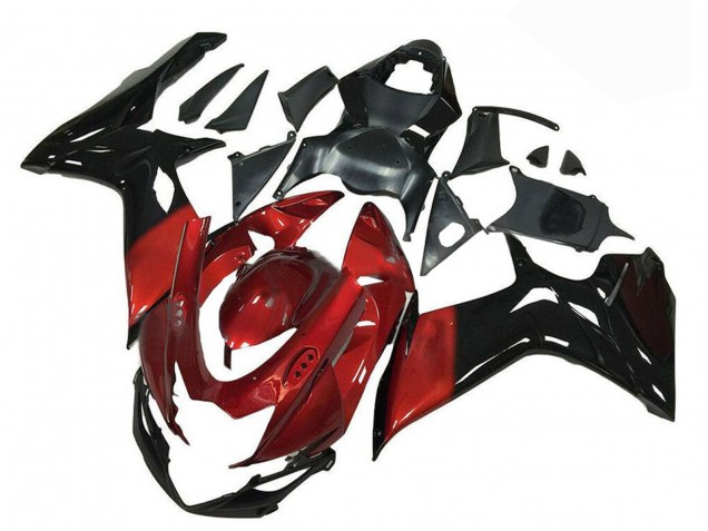 Carenado Moto Suzuki GSXR 600/750 2011-2024 - Rojo Negro Brillante Fabricantes