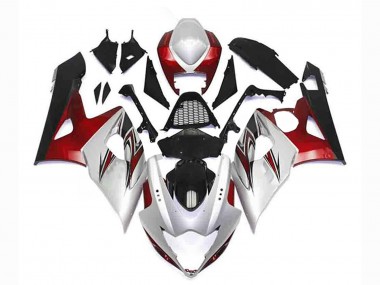 Kits Carenado Moto Suzuki GSXR 1000 2005-2006 - Plata Rojo Negro Fabricantes