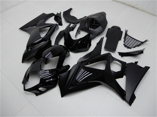 Carenados Moto Suzuki GSXR 1000 2007-2008 - Negro Brillante Negro Mate No Calcomanía Fabricantes