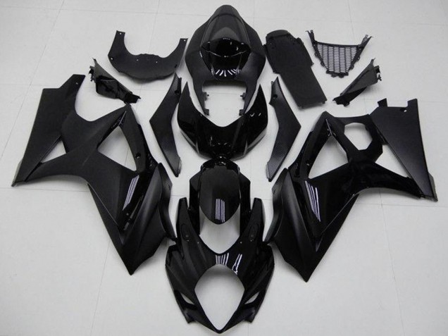 Carenados Moto Suzuki GSXR 1000 2007-2008 - Negro Brillante Negro Mate No Calcomanía Fabricantes