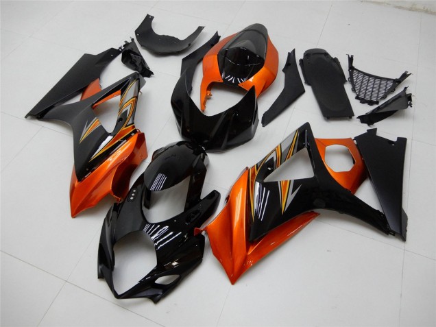 Carenado Moto Suzuki GSXR 1000 2007-2008 - Naranja Negro Fabricantes