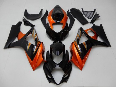 Carenado Moto Suzuki GSXR 1000 2007-2008 - Naranja Negro Fabricantes