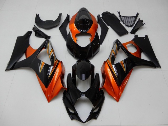 Carenado Moto Suzuki GSXR 1000 2007-2008 - Naranja Negro Fabricantes