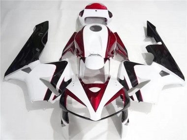 Kits Carenados Moto Honda CBR600RR 2005-2006 - Blanco Rojo Negro Fabricantes