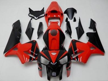 Carenados ABS Honda CBR600RR 2005-2006 - Rojo Negro Fabricantes