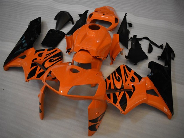 Carenado Moto Honda CBR600RR 2005-2006 - Naranja Negro Llama Fabricantes