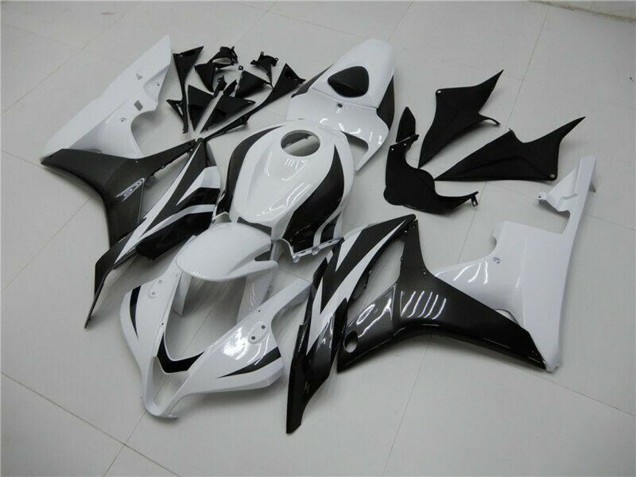 Carenado Moto Honda CBR600RR 2007-2008 - Blanco Negro Brillante Fabricantes