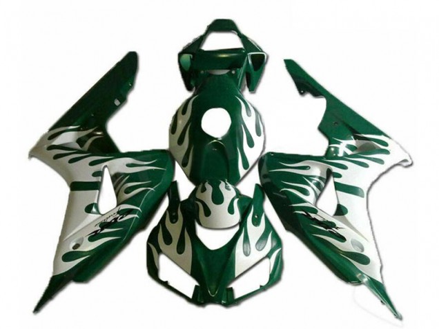 Carenados Moto Honda CBR1000RR 2006-2007 - Blanco Verde Llama Fabricantes