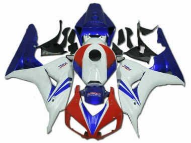 Kits Carenado Moto Honda CBR1000RR 2006-2007 - Blanco Rojo Azul HRC Fabricantes