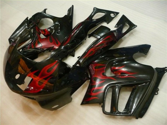 Carenados Moto Honda CBR600 F3 1995-1996 - Negro Brillante Rojo Llama Fabricantes