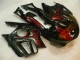 Carenados Moto Honda CBR600 F3 1995-1996 - Negro Brillante Rojo Llama Fabricantes