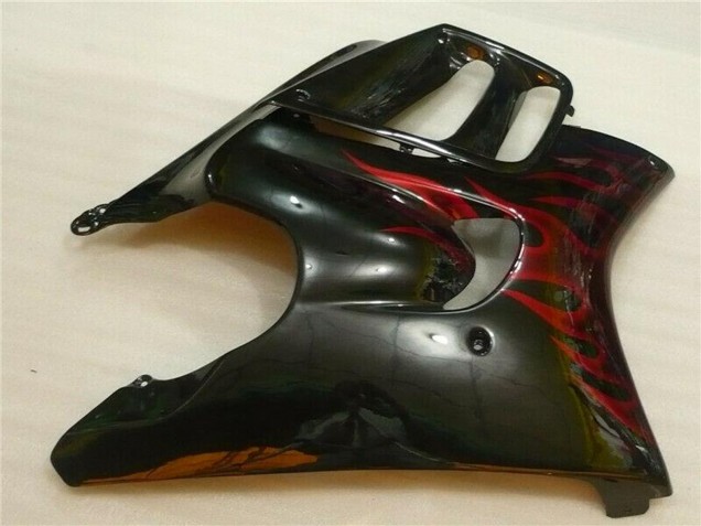 Carenados Moto Honda CBR600 F3 1995-1996 - Negro Brillante Rojo Llama Fabricantes