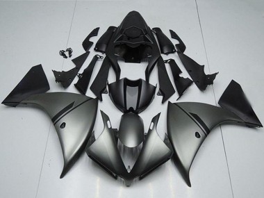 Carenados Moto Yamaha YZF R1 2012-2014 - Gris Mate Negro Mate Fabricantes