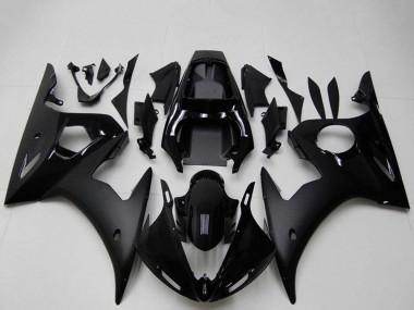 Carenados Moto Yamaha YZF R6 2003-2004 - Negro Brillante Negro Mate Fabricantes