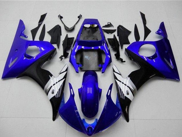 Carenados Moto Yamaha YZF R6 2003-2004 - Azul Blanco Negro Brillante Fabricantes