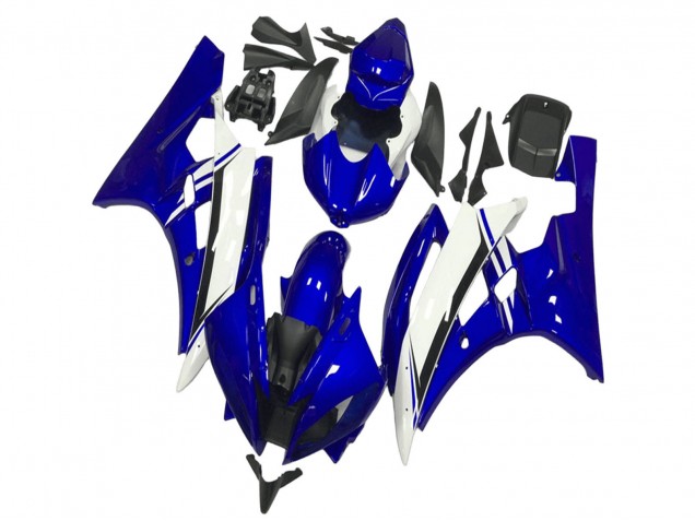 Carenados Moto Yamaha YZF R6 2006-2007 - Azul Blanco Negro Fabricantes