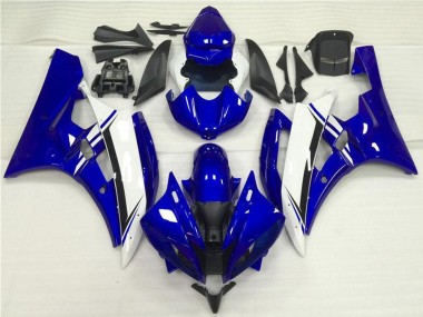 Carenados Moto Yamaha YZF R6 2006-2007 - Azul Blanco Negro Fabricantes