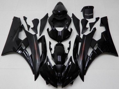 Kits Carenado Moto Yamaha YZF R6 2006-2007 - Negro Brillante Negro Mate Fabricantes