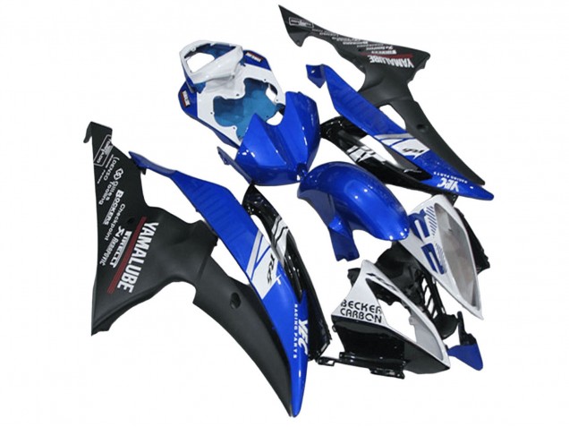 Carenados Moto Yamaha YZF R6 2008-2016 - Blanco Azul Negro Mate Yamalube Fabricantes