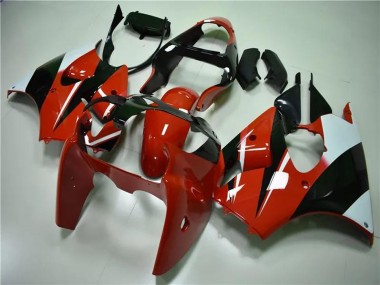 Carenados Moto Kawasaki ZX6R 2000-2002 - Blanco Rojo Negro Brillante Fabricantes